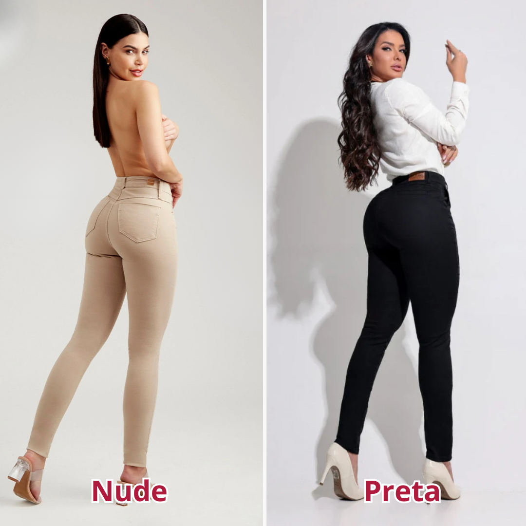 Pacote Promocional de 2 Calças Jeans Modeladoras - Empina o Bumbum e Valoriza o Quadril