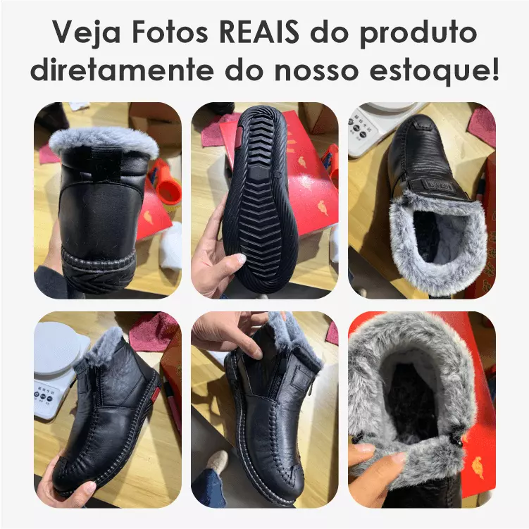 Bota de Inverno HotConfort - Impermeável e Aveludada